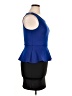 Deb Shops Color Block Blue Cocktail Dress Size XL - photo 4