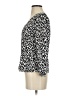 J.Crew 100% Polyester Black 3/4 Sleeve Top Size 00 - photo 5