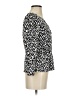 J.Crew 100% Polyester Black 3/4 Sleeve Top Size 00 - photo 4