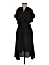 Alysi 100% Polyester Solid Black Casual Dress Size EU (IT) 42 / US 6 - photo 1