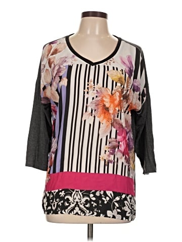 Christopher & Banks 3/4 Sleeve Blouse (view 1)