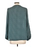 Xhilaration 100% Polyester Polka Dots Teal 3/4 Sleeve Blouse Size L - photo 2
