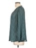 Xhilaration 100% Polyester Polka Dots Teal 3/4 Sleeve Blouse Size L - photo 5