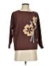 Aaeda Floral Brown Pullover Sweater Size XS - photo 1