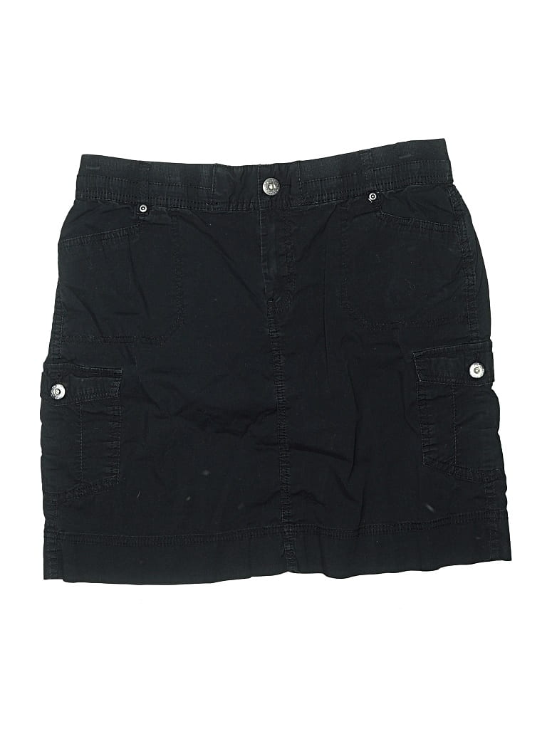 Pre-owned Trademark Denim Skirt In Black