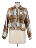 Unbranded Plaid Brown Tan Long Sleeve Blouse Size M - photo 1