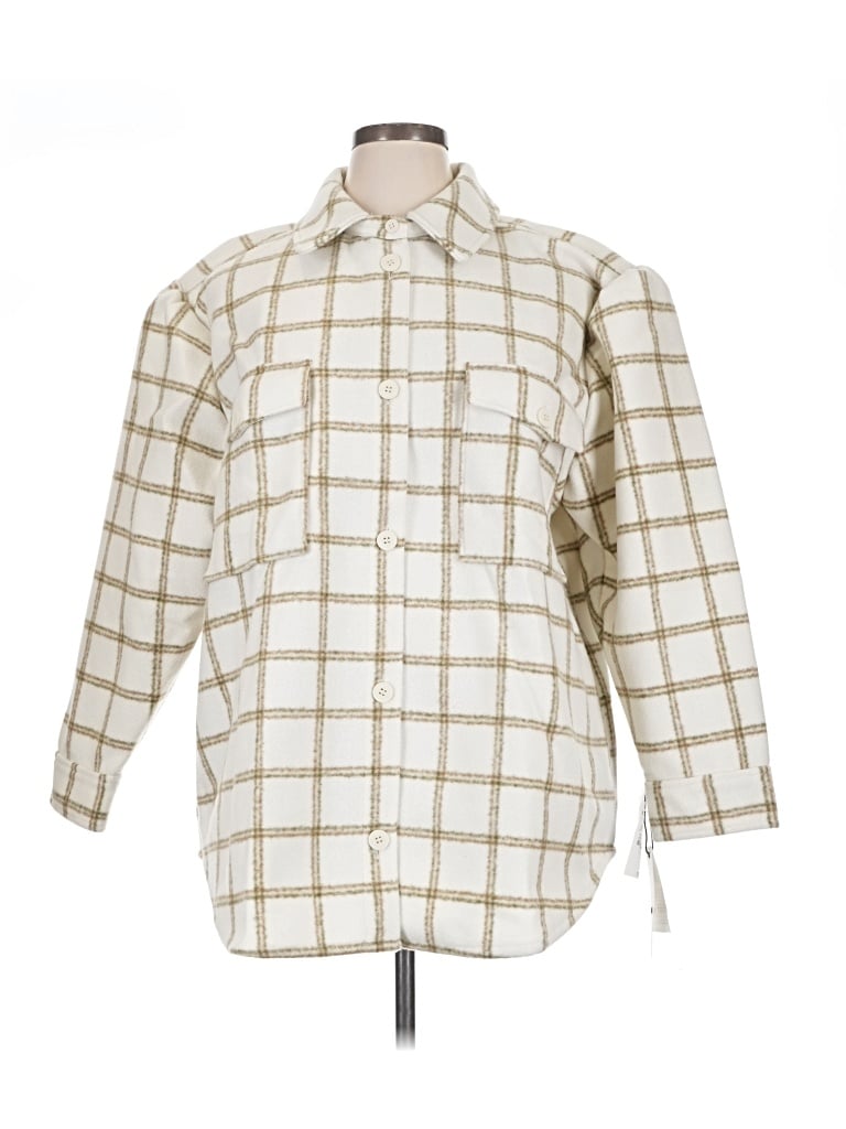 Treasure & Bond Fleece Jacket In White