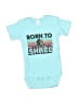 Laughing Giraffe Graphic Teal Short Sleeve Onesie Size 6-12 mo - photo 1