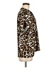 Halo Animal Print Brown Short Sleeve Blouse Size L - photo 4