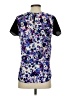 Charlie Jade 100% Polyester Purple Short Sleeve Blouse Size XS - photo 2