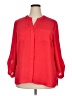 Covington 100% Polyester Red 3/4 Sleeve Blouse Size 2X - photo 1