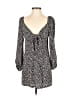 Audrey 3+1 100% Rayon Black 3/4 Sleeve Blouse Size M - photo 1