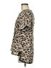 Harlowe & Graham 100% Polyester Animal Print Tan Short Sleeve Blouse Size M - photo 5