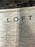 Ann Taylor LOFT Gray Long Sleeve Top Size XL - photo 7