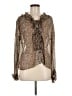 Step in Style 100% Polyester Animal Print Brown Long Sleeve Blouse One size - photo 1