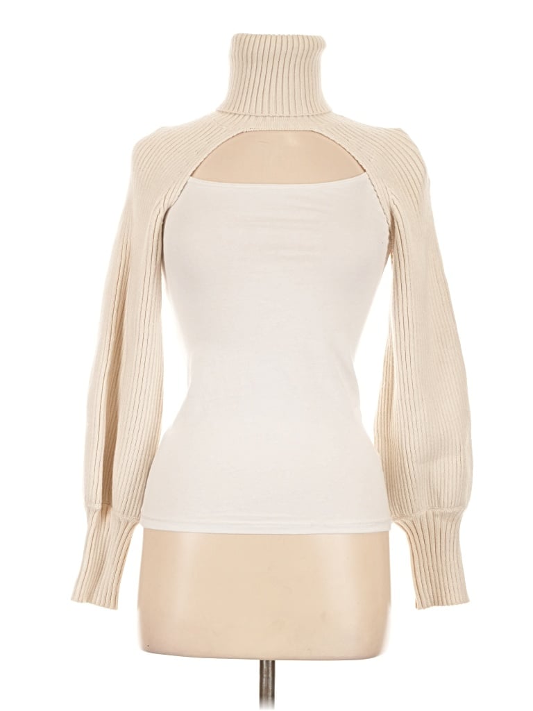 Zara Turtleneck Sweater In White