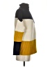 French Connection Color Block Yellow Turtleneck Sweater Size XS - photo 4