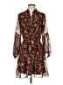 AaKaa 100% Polyester Paisley Brown Casual Dress Size S - photo 1