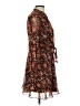 AaKaa 100% Polyester Paisley Brown Casual Dress Size S - photo 4