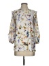 Left Coast by Dolan 100% Polyester Floral Ivory 3/4 Sleeve Blouse Size S - photo 1