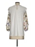 Left Coast by Dolan 100% Polyester Floral Ivory 3/4 Sleeve Blouse Size S - photo 2