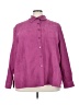Draper's & Damon's 100% Polyester Purple Long Sleeve Blouse Size 3X - photo 1