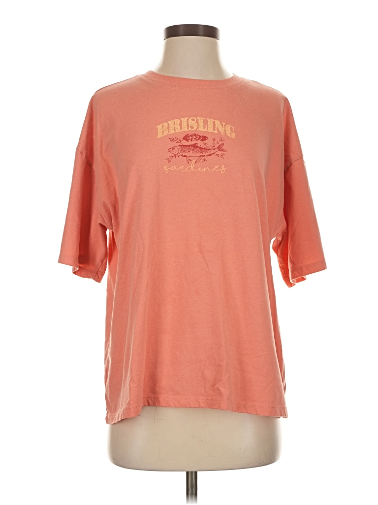 Pre-owned Assorted Brands Short Sleeve T-shirt In Orange