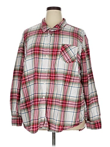 Faded Glory Long Sleeve Button-Down Shirt (view 1)