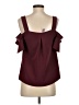 Alya Burgundy Sleeveless Blouse Size S - photo 2