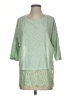 Bluheaven 100% Cotton Green 3/4 Sleeve Top Size S - photo 1