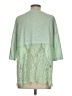 Bluheaven 100% Cotton Green 3/4 Sleeve Top Size S - photo 2