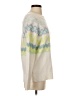 Ann Taylor LOFT Chevron-herringbone Ivory Pullover Sweater Size S - photo 4