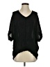 Emerson Thorpe 100% Silk Black 3/4 Sleeve Silk Top Size XS - photo 1
