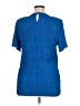 Cricket Lane Blue Short Sleeve Blouse Size 14 - photo 2