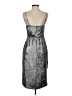 Worthington 100% Polyester Metallic Silver Cocktail Dress Size XS - photo 2