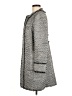 Ann Taylor 100% Polyester Houndstooth Gray Coat Size M - photo 5