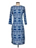 Unbranded Print Blue Casual Dress Size M (estimated) - photo 2