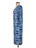 Unbranded Print Blue Casual Dress Size M (estimated) - photo 5