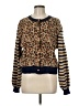 Shein 100% Polyester Animal Print Brown Cardigan Size 8 - 10 - photo 1
