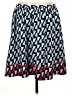 Tommy Hilfiger 100% Polyester Chevron-herringbone Blue Casual Skirt Size 6 - photo 1