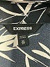 Express 100% Polyester Print Black Long Sleeve Blouse Size XS - photo 7