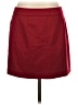 Express Solid Burgundy Casual Skirt Size 4 - photo 2
