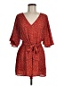 Jack by BB Dakota 100% Polyester Paisley Red Casual Dress Size 6 - photo 1