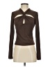 Louna Brown Long Sleeve Top Size XS - photo 1