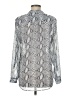 Kut from the Kloth 100% Polyester Animal Print Silver Long Sleeve Blouse Size M - photo 2
