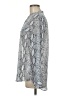 Kut from the Kloth 100% Polyester Animal Print Silver Long Sleeve Blouse Size M - photo 5