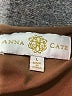 Anna Cate 100% Polyester Brown 3/4 Sleeve Blouse Size L - photo 6