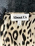 About Us 100% Polyester Animal Print Ivory Cocktail Dress Size S - photo 7