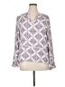 Assorted Brands 100% Rayon White Long Sleeve Blouse Size XL - photo 1