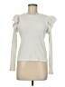 Zara Ivory Long Sleeve Top Size M - photo 1